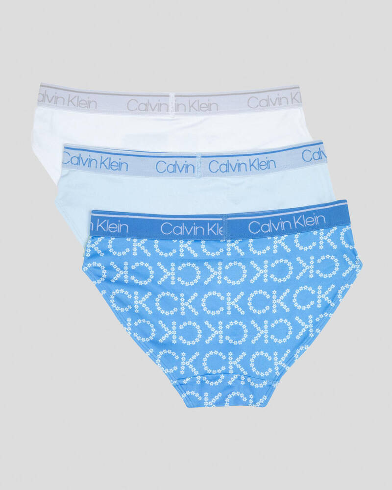 Calvin Klein Girls' Recycled Collection Bikini Brief 3 Pack for