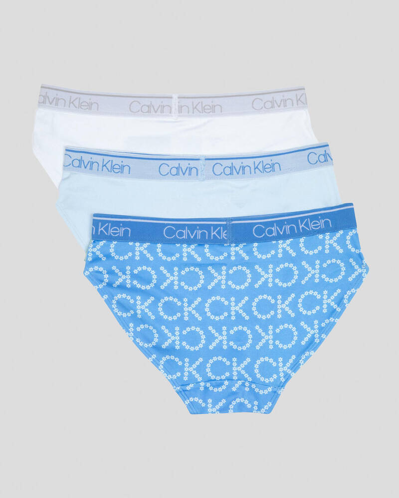 Calvin Klein Girls' Recycled Collection Bikini Brief 3 Pack for Womens