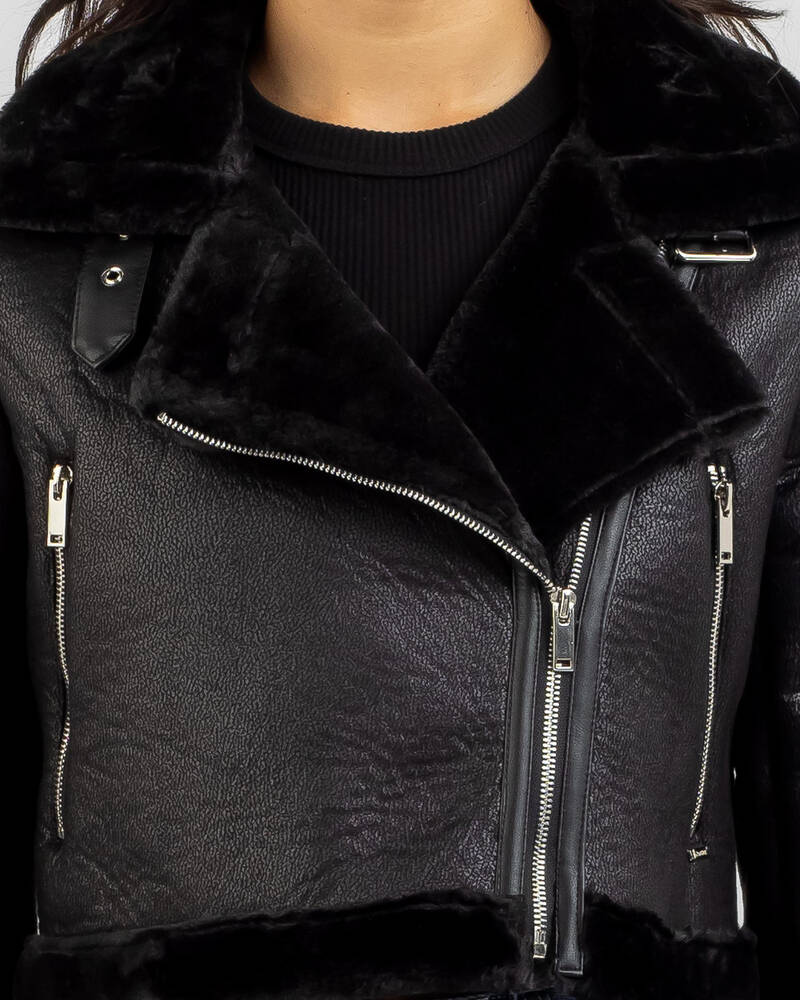 Ava And Ever Fontaine Faux Leather Jacket for Womens