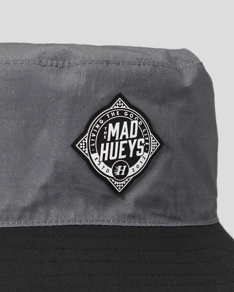 The Mad Hueys Checkered Hueys Reversible Bucket Hat for Mens