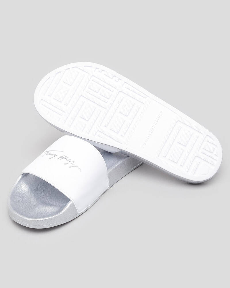 Tommy Hilfiger Metallic Pool Slide Sandals for Womens