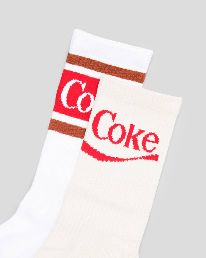 FOOT-IES Coke Ribbon Sneaker Socks 2 Pack for Mens