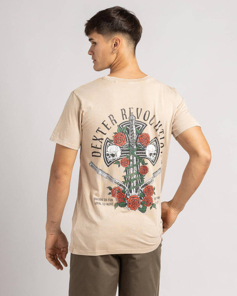 Dexter Wreathed Cross T-Shirt for Mens