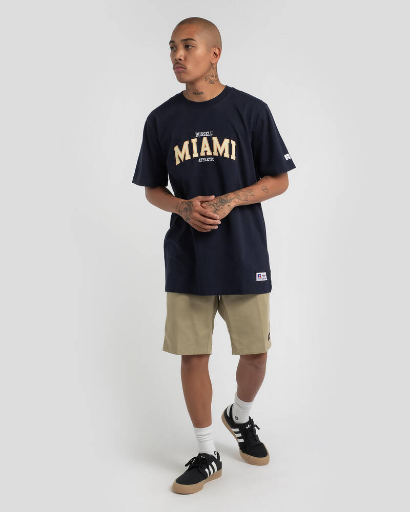Russell Athletic Miami Applique T-Shirt for Mens