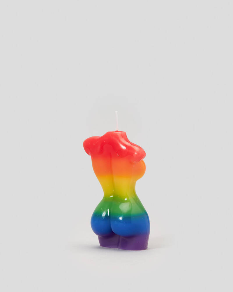 Mooloola Rainbow Female Body Candle for Womens