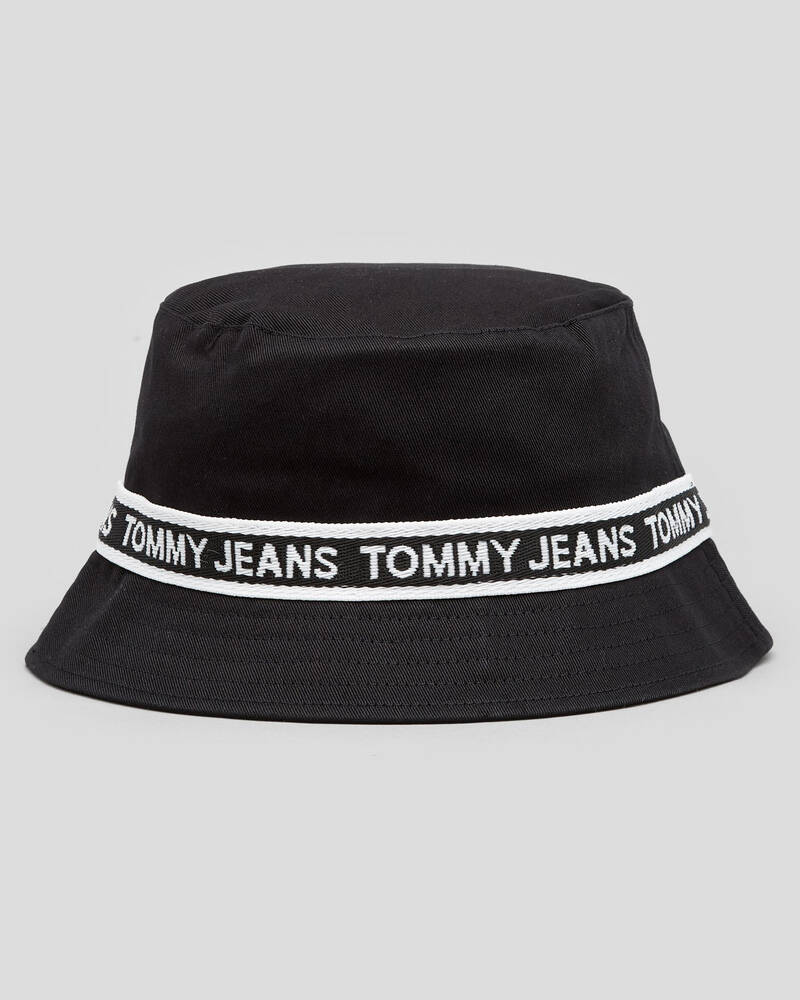 Tommy Hilfiger Mini Logo Tape Bucket Hat for Womens