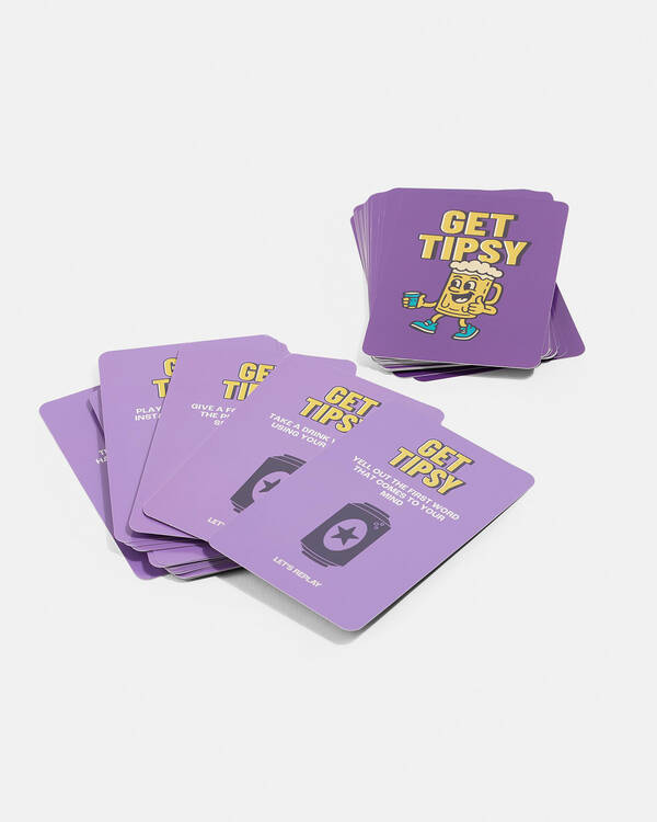 Let's Replay Get Tipsy Mini Card Game for Unisex