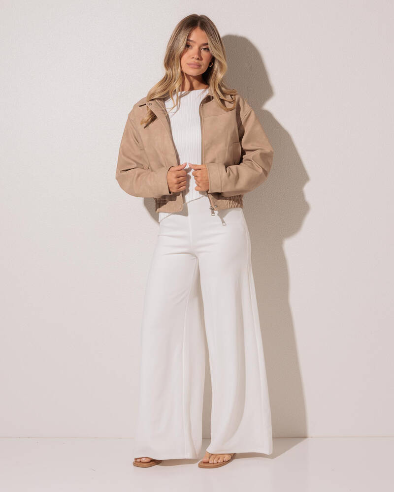 Ava And Ever Brando Faux Leather Jacket for Womens