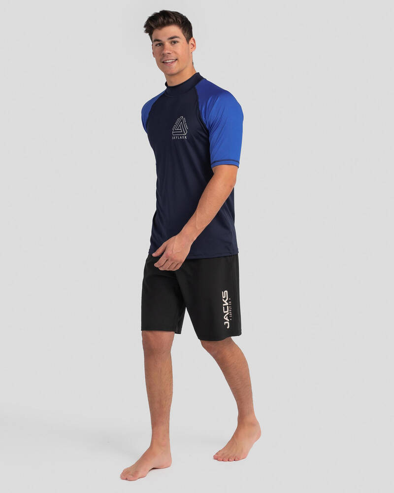 Skylark Division Short Sleeve Rash Vest for Mens