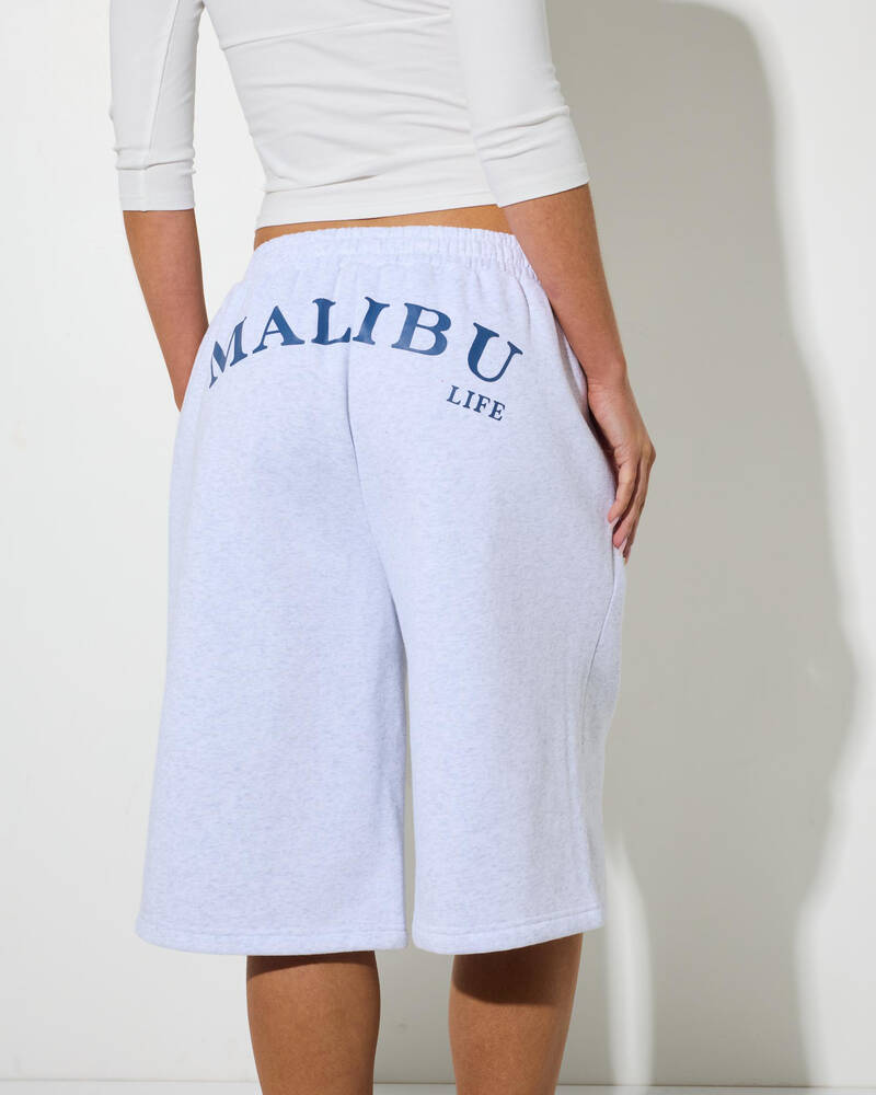 Malibu Life Lori Longline Track Shorts for Womens