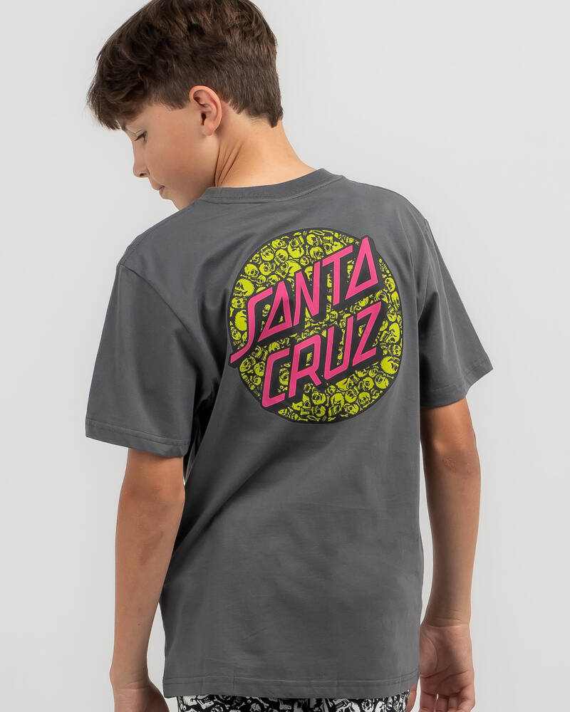 Santa Cruz Boys' Ossuary Dot T-Shirt for Mens