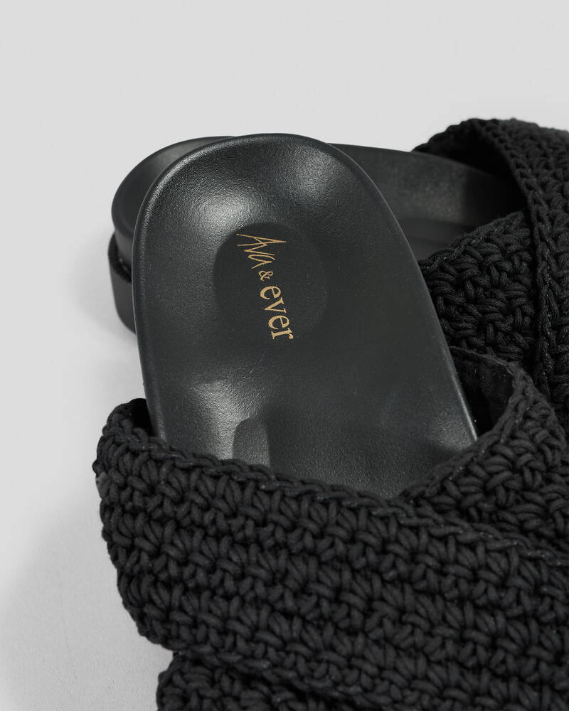 Ava And Ever Crete Crochet Flatform Shoes for Womens