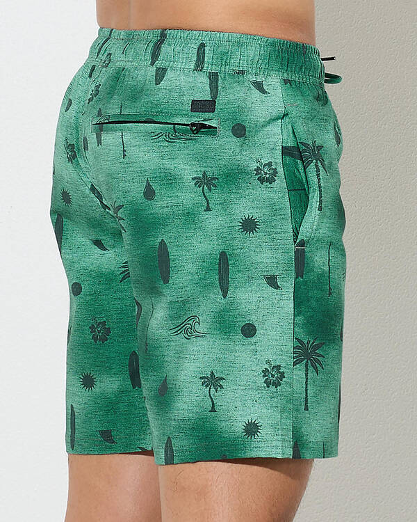 Jacks Dither Elastic Waist Shorts for Mens