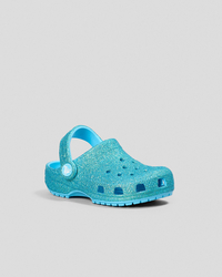 Crocs Toddlers' Classic Glitter Clogs for Unisex image number null