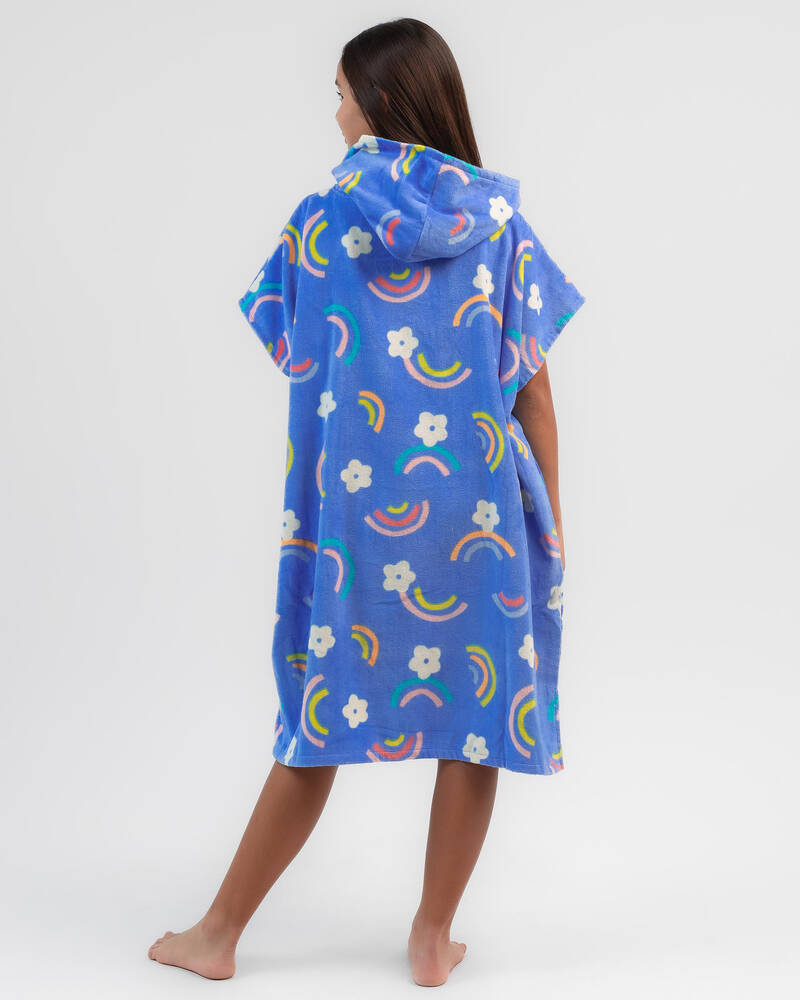 Topanga Girls' Rainbows And Daisies Hooded Towel for Womens