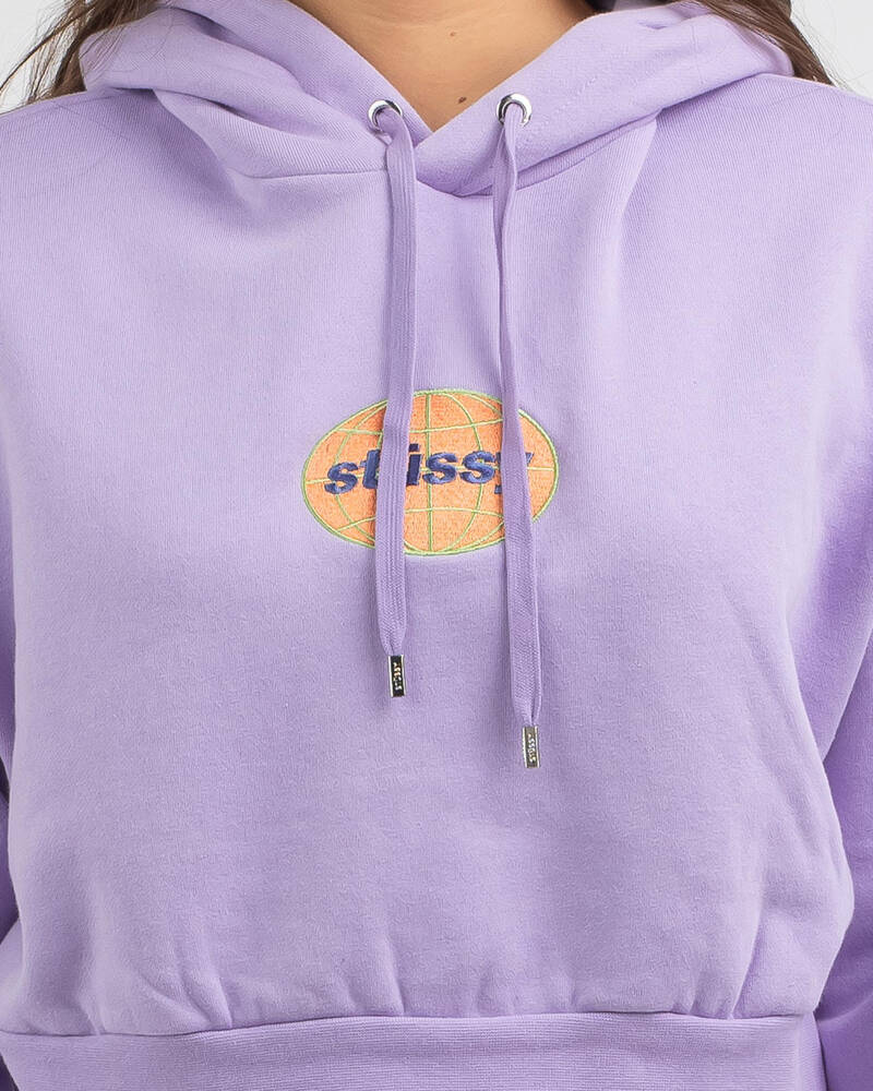 Stussy Globe Hoodie for Womens