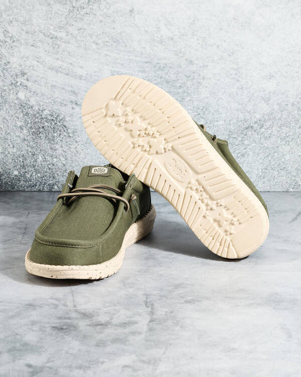 HEYDUDE Wally Stretch Canvas Shoes for Mens
