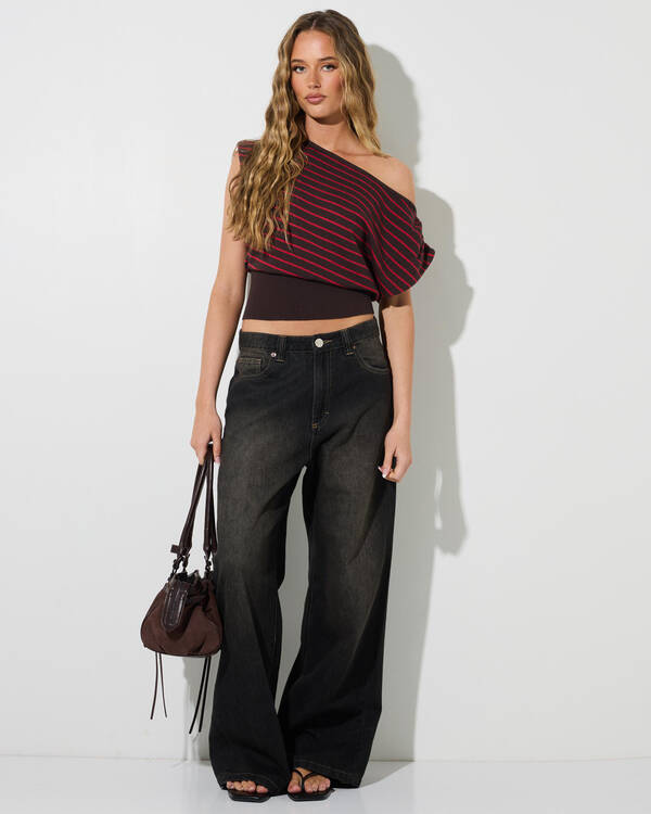 Mooloola Elijah Off Shoulder Knit Top for Womens