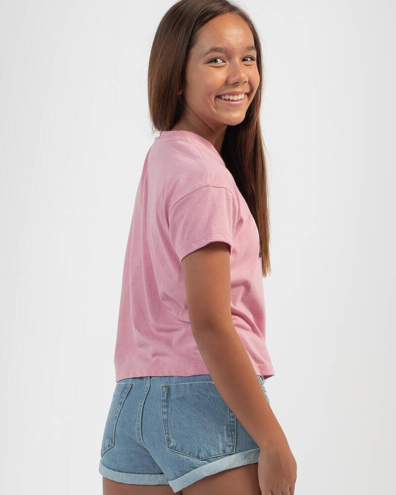 Tommy Hilfiger Girls' Flower Flag T-Shirt for Womens