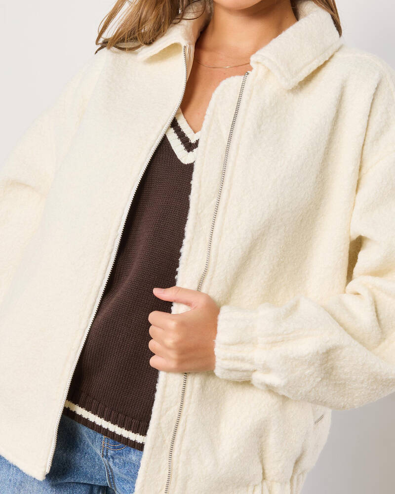 Ava And Ever Juno Boucle Bomber Jacket for Womens