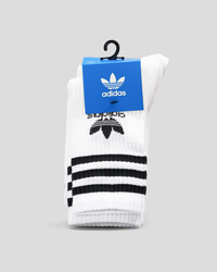 adidas Boys' 3 Stripe Crew Socks 3 Pack for Mens image number null