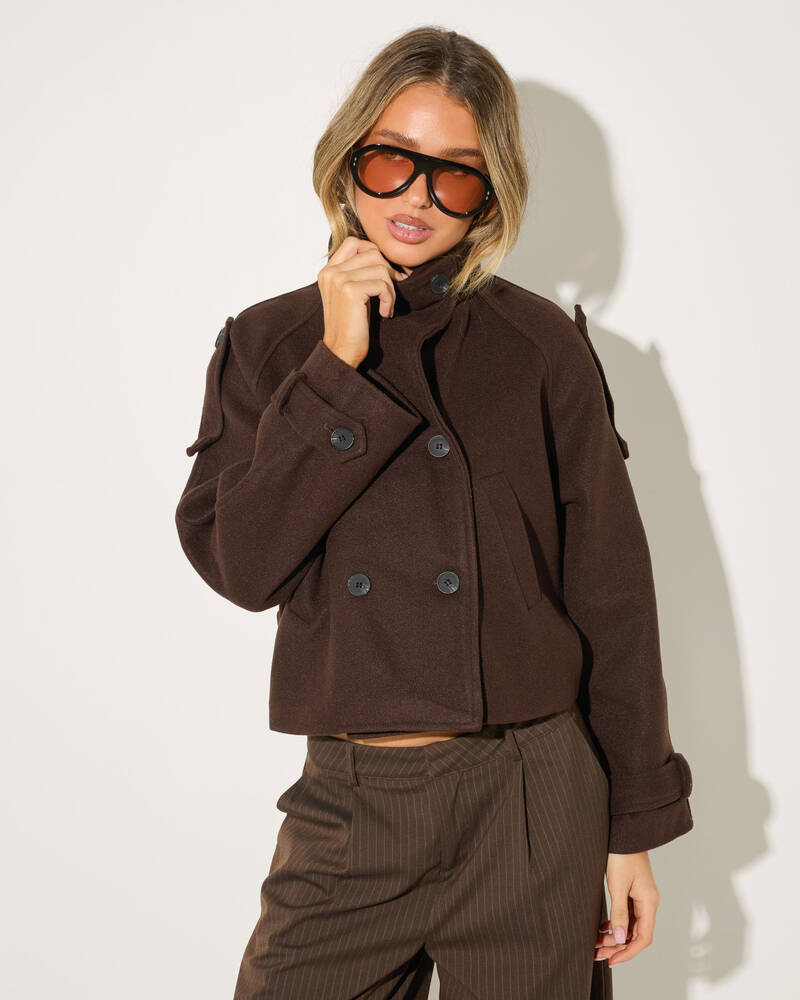 Ava And Ever Porter Short Trench Coat for Womens