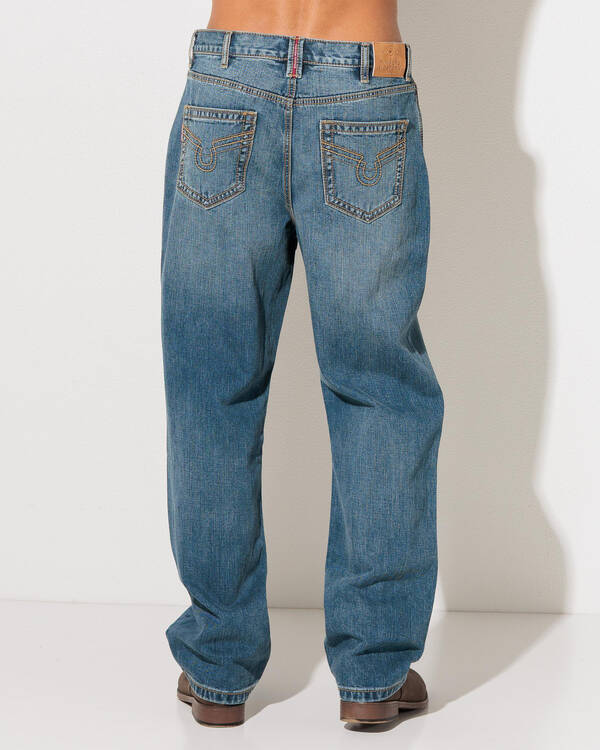 Ringers Western Granger Loose Straight Wide Jeans for Mens