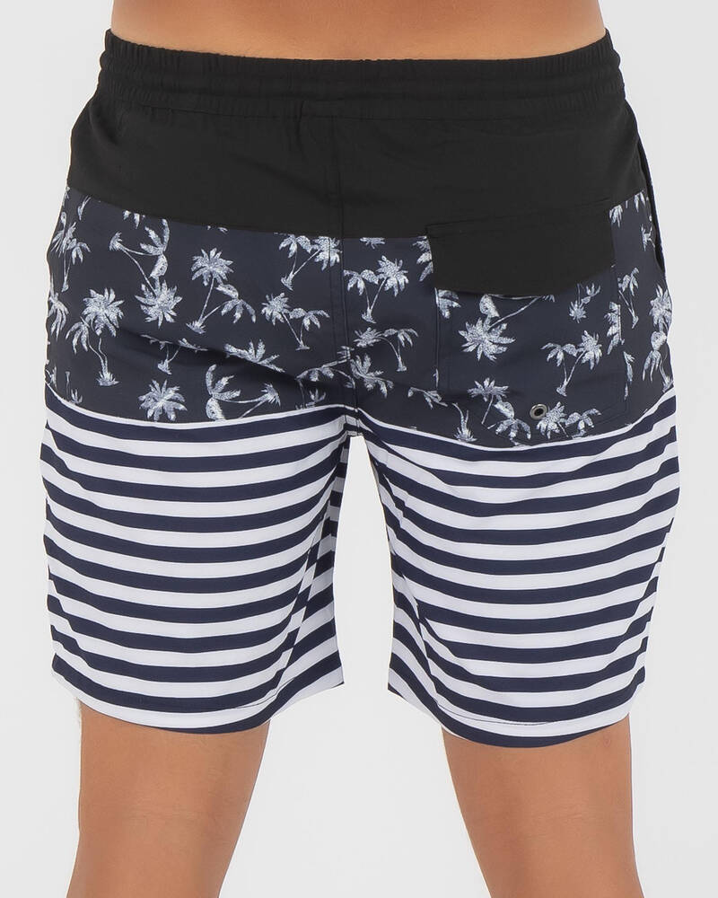 Lost Society Paradise Stripe Board Shorts for Mens