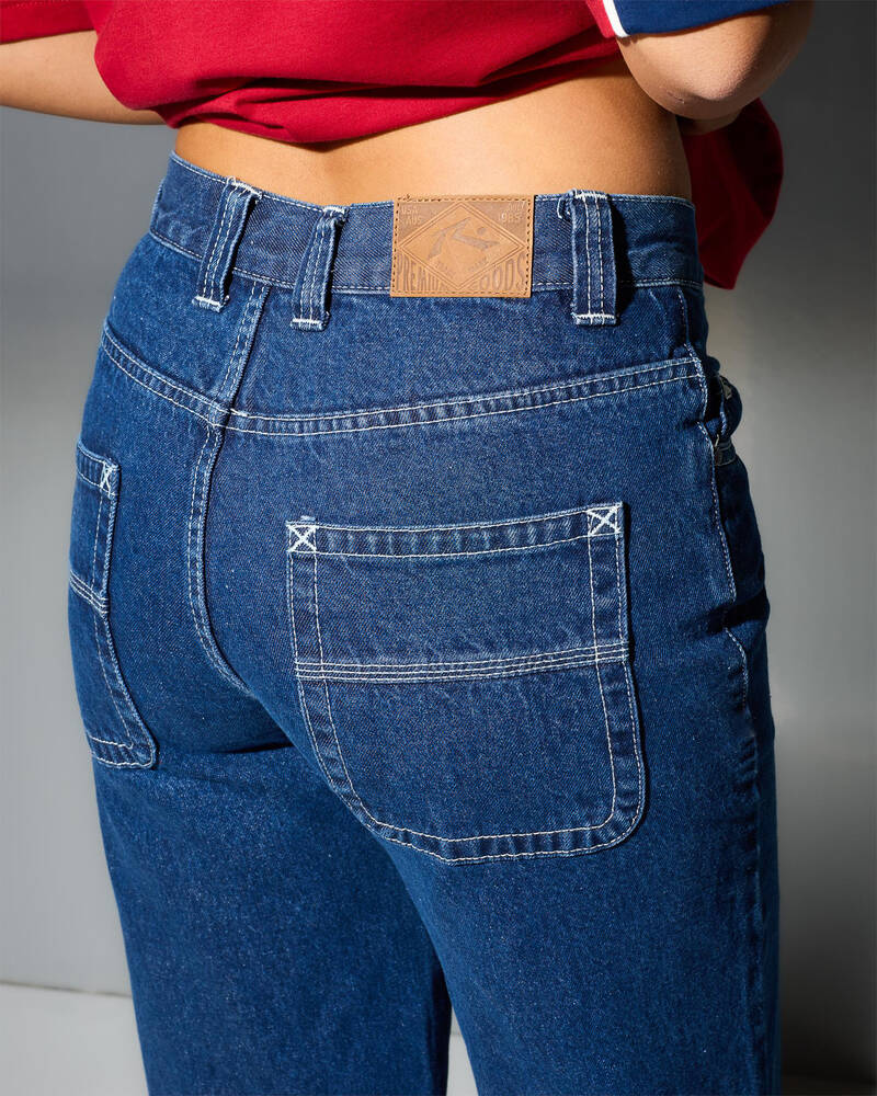 Rusty Wendy Wide Low Jeans for Womens