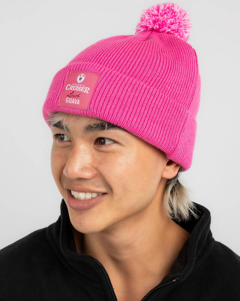 Vodka Cruiser Guava Pom Pom Cuff Beanie for Unisex