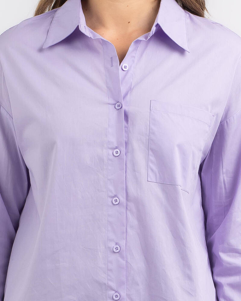 Ava And Ever Material Girl Shirt for Womens