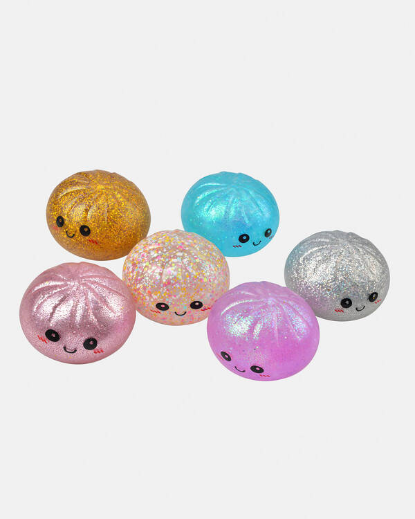 Get It Now Party Glitter Dumpling Squishy Fidget Toy for Unisex