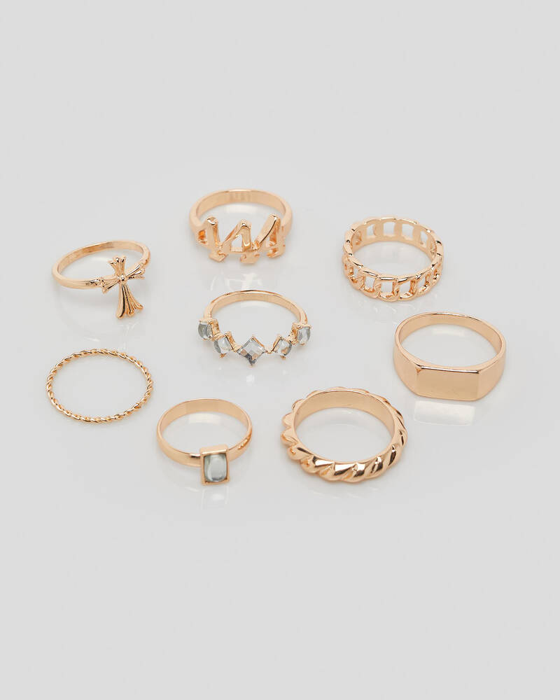 Karyn In LA Angel Number Ring Pack for Womens