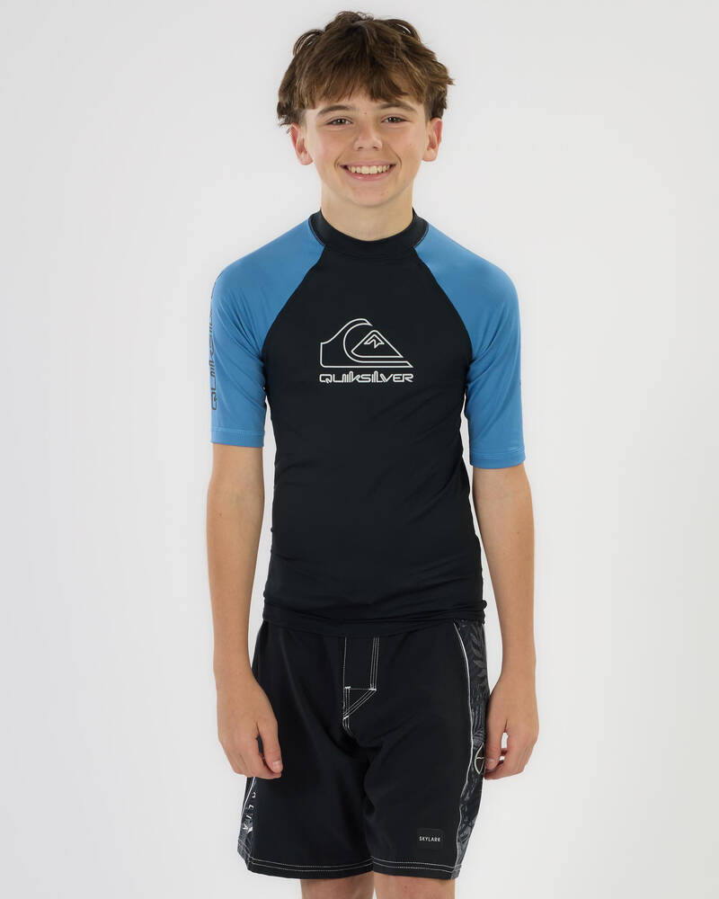 Quiksilver On Tour Boy's Short Sleeve Rash Vest for Mens