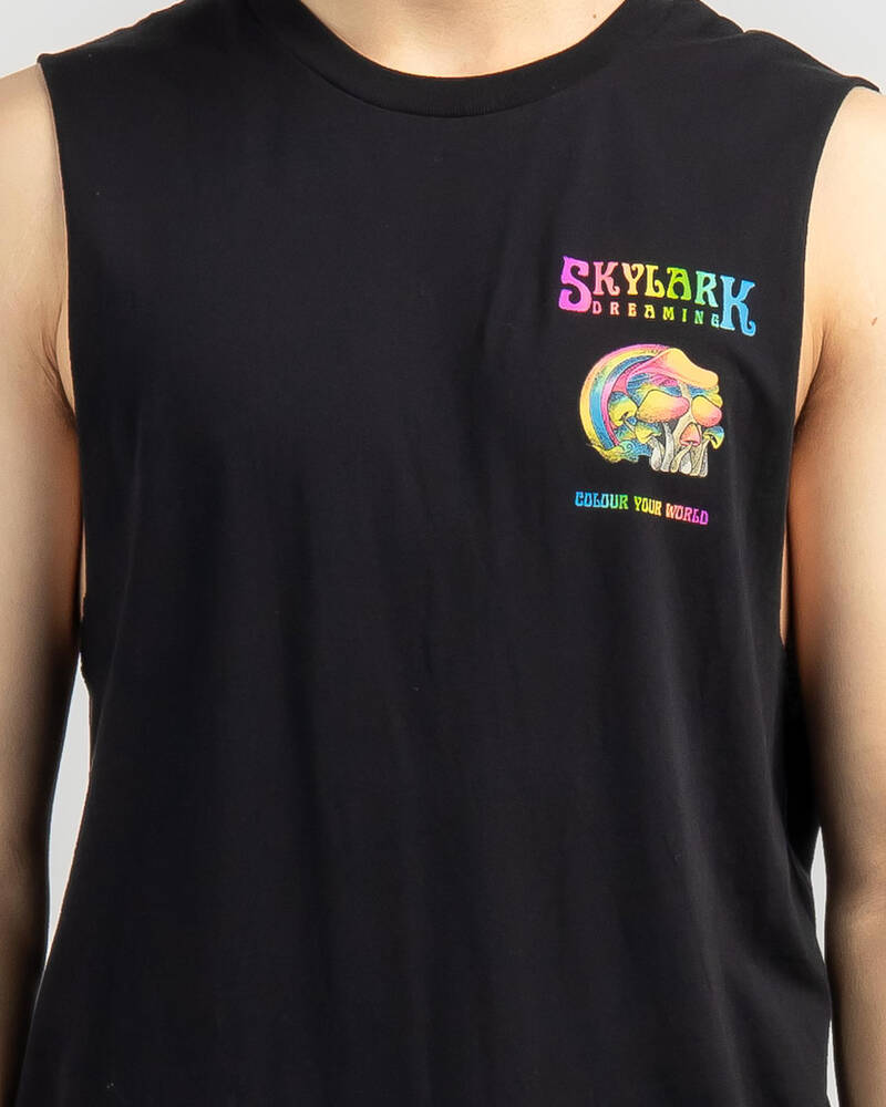 Skylark Trippy Muscle Tank for Mens