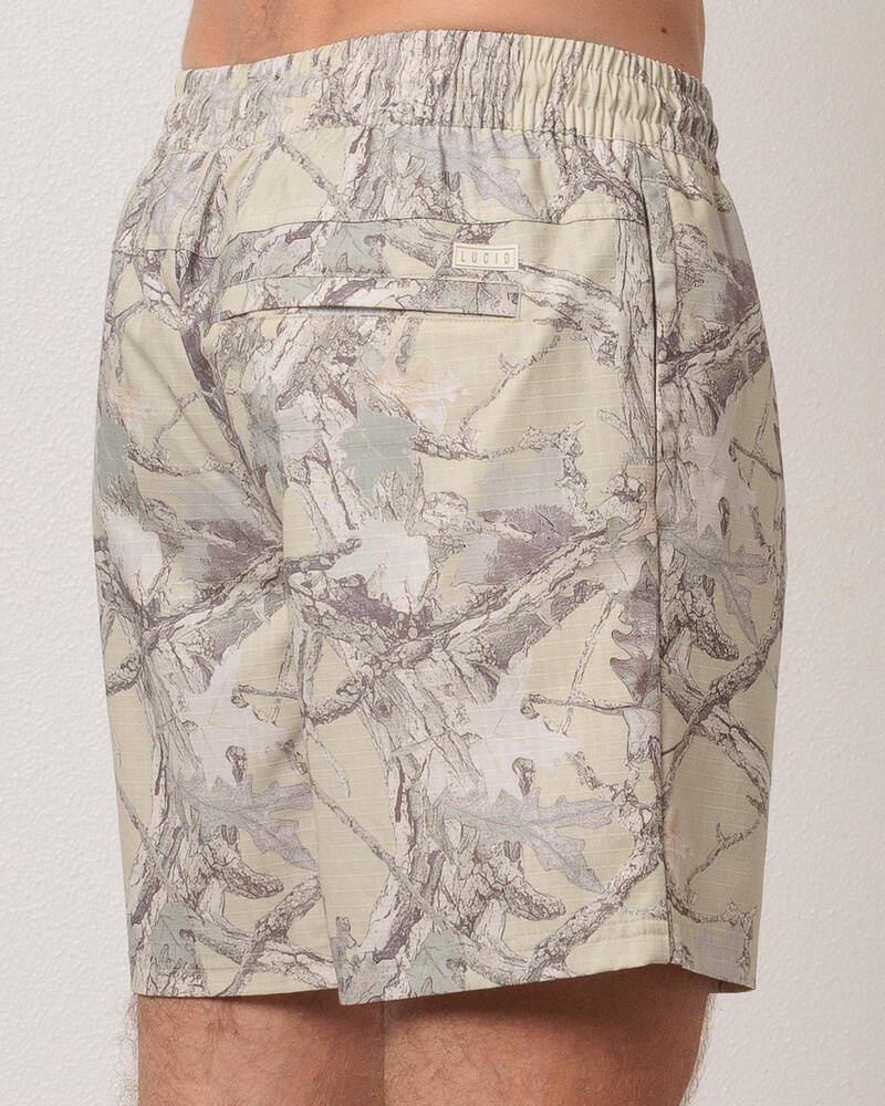 Lucid Grove Elastic Waist Shorts for Mens