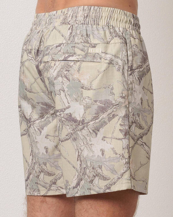 Lucid Grove Elastic Waist Shorts for Mens