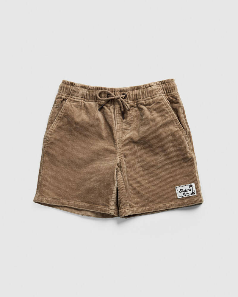 Skylark Toddlers' Cord Elastic Waist Shorts for Mens