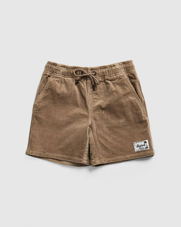 Toddlers' Cord Elastic Waist Shorts
