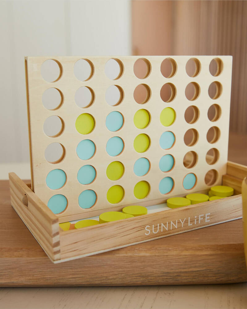Sunnylife Poolside Mini 4 in a Row Game for Unisex