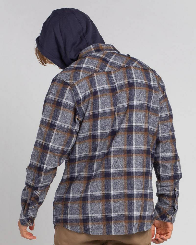 Rip Curl Ranchero Hooded Flannel Shirt for Mens