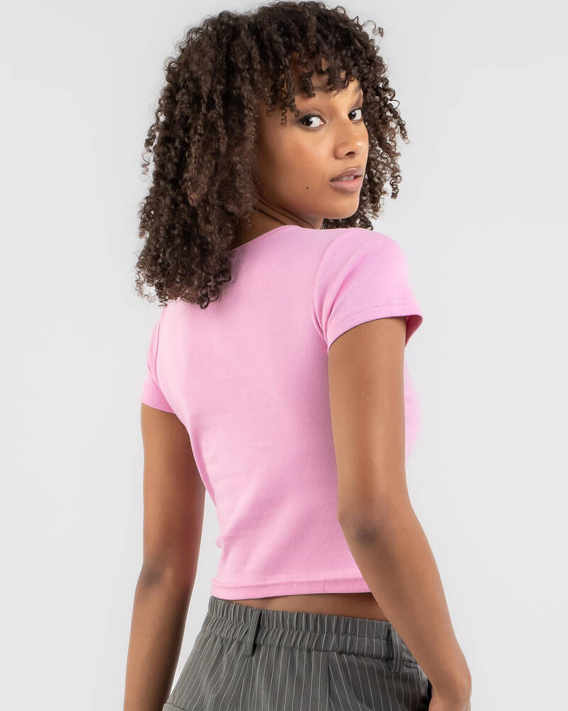 Stussy Soul Rib Baby Tee for Womens