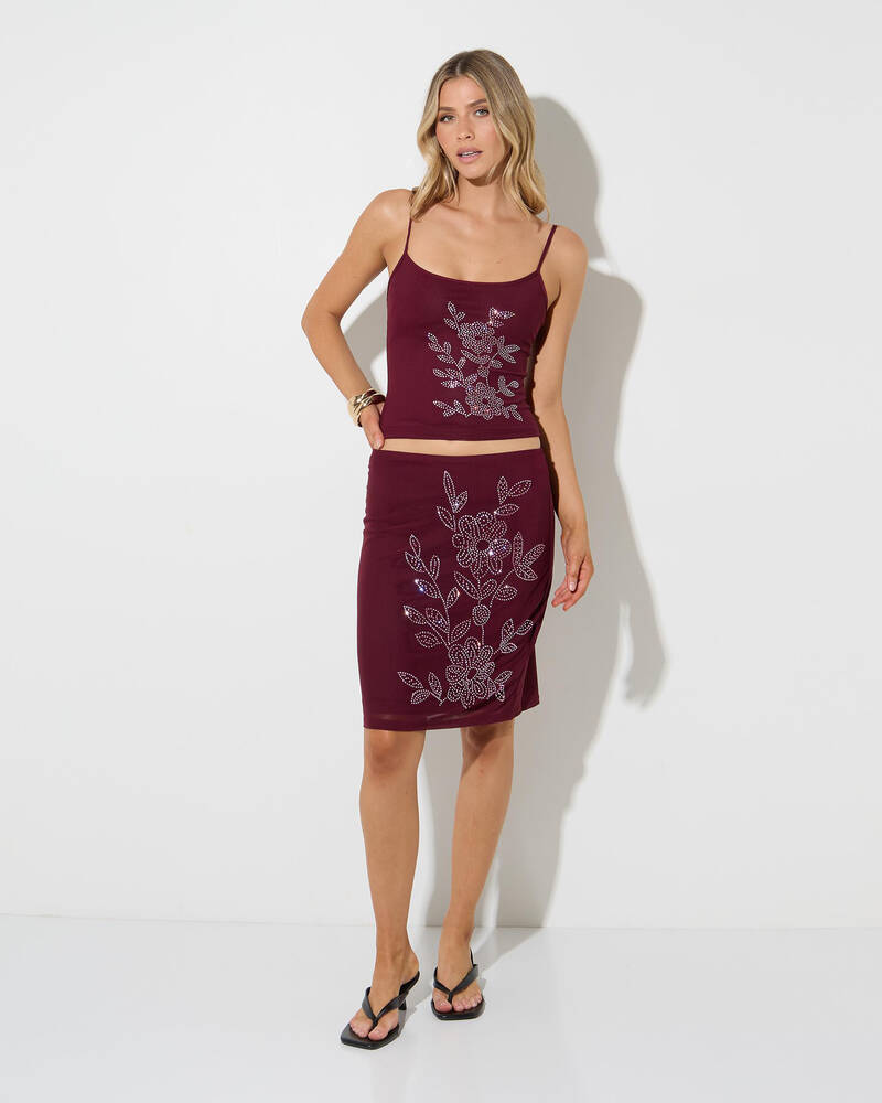 Ava And Ever Saffy Midi Skirt for Womens
