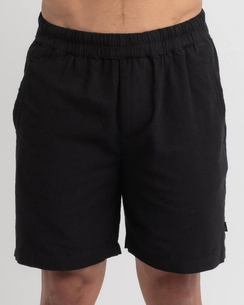 Silent Theory Linen Blend Shorts for Mens