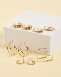 Karyn In LA Madelyn Hoop Earring Pack for Womens image number null