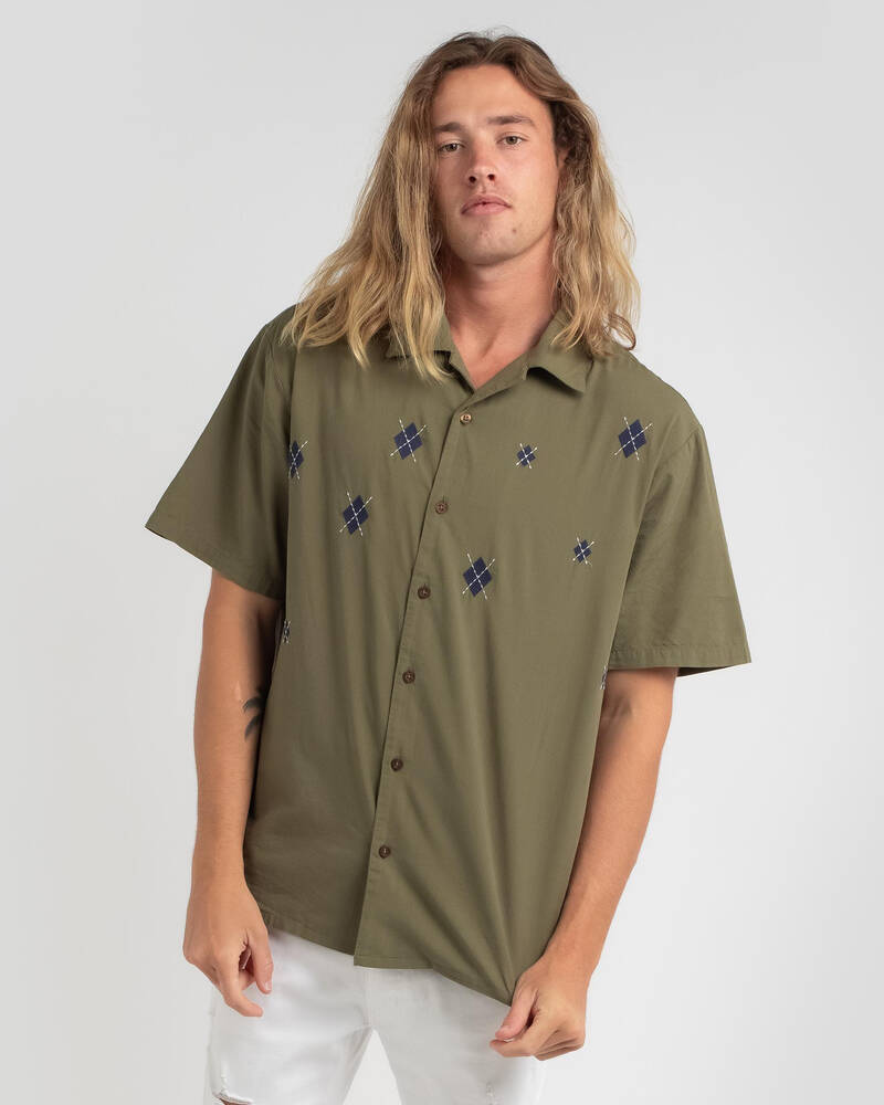 Brixton Camp Reserve Woven Short Sleeve Shirt for Mens