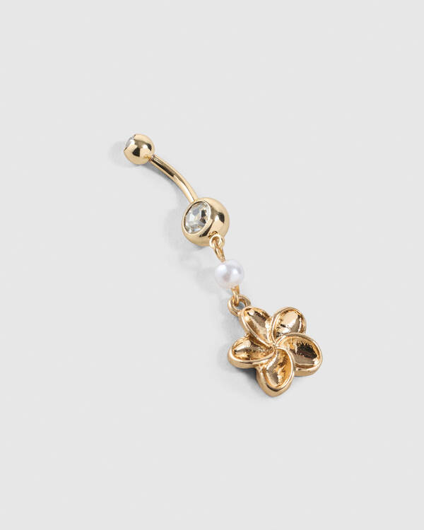 Karyn In LA Lulu Frangipani Belly Ring for Womens