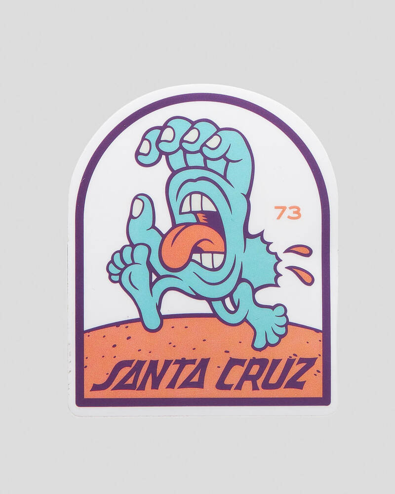 Santa Cruz Beach Bum Hand Sticker for Mens