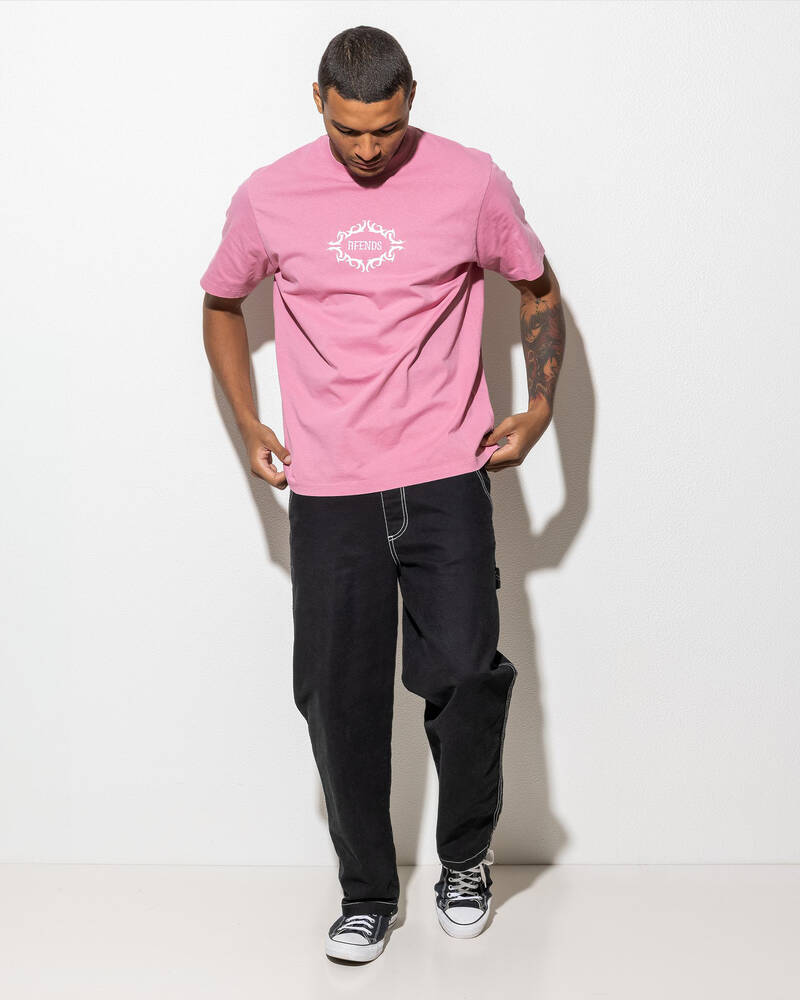 Afends My Tribe Recycled Heavyweight T-Shirt for Mens