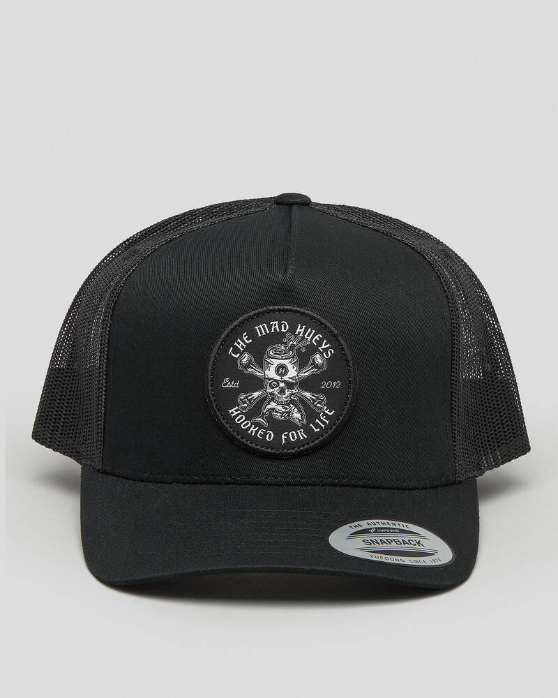 The Mad Hueys Hooked For Life Twill Trucker Cap for Mens